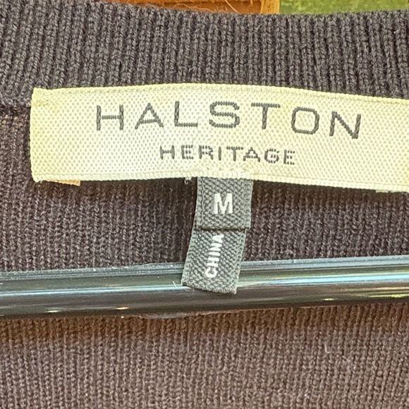 Halston Heritage Black Long Sleeve Dress - Picture 2 of 6